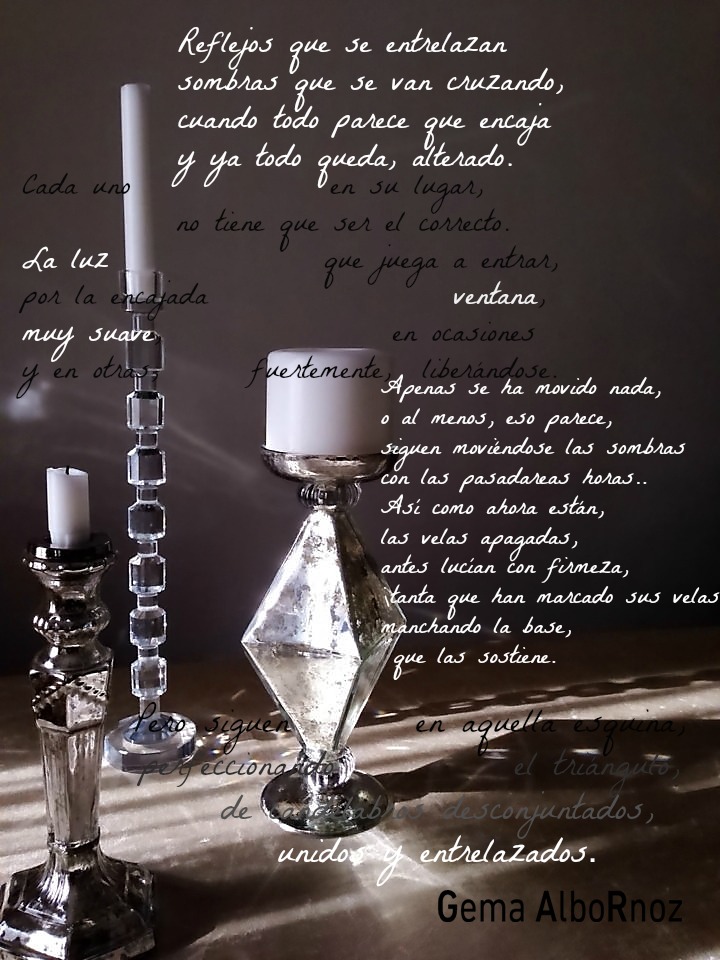 Triángulo de candelabros. 