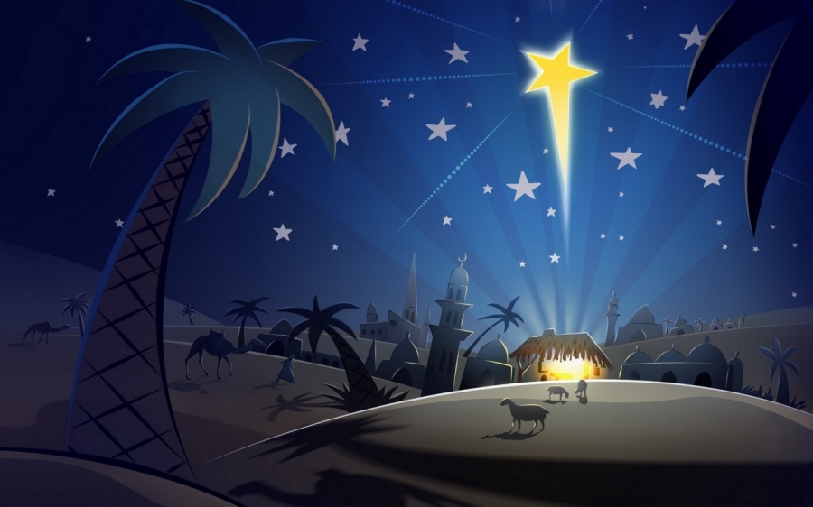 Paisajes Bíblicos del nacimiento de Jesús.