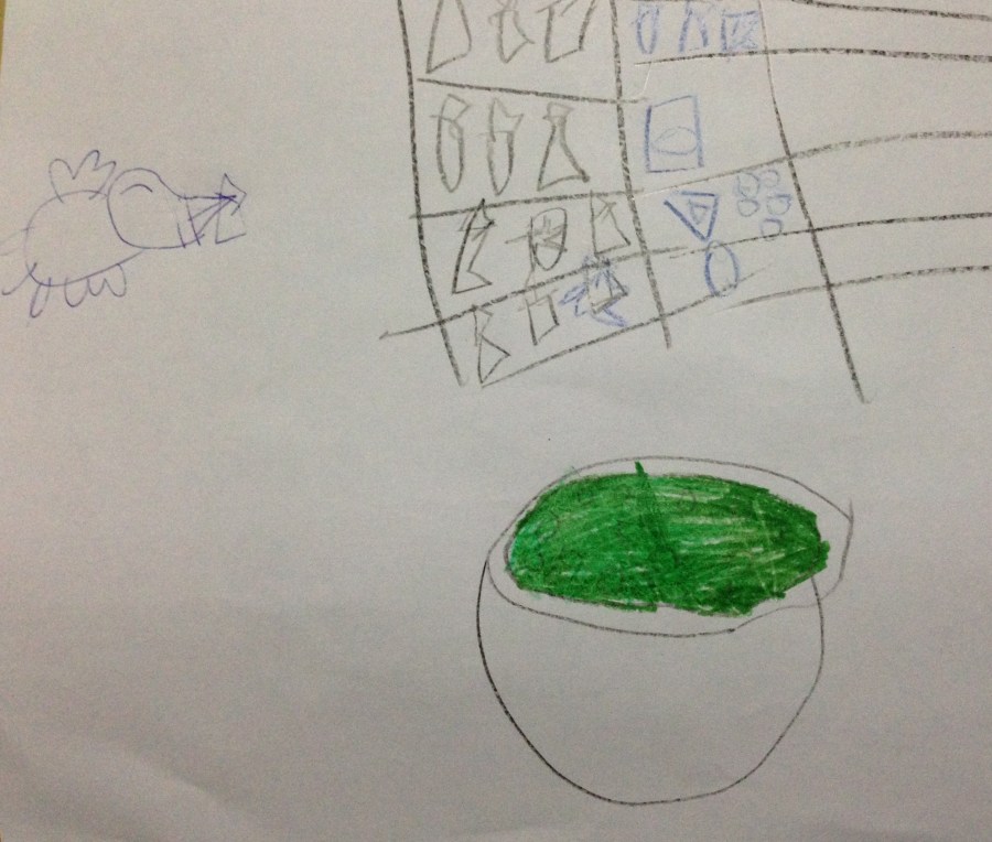 La buena acción. Antonio. 6 años.