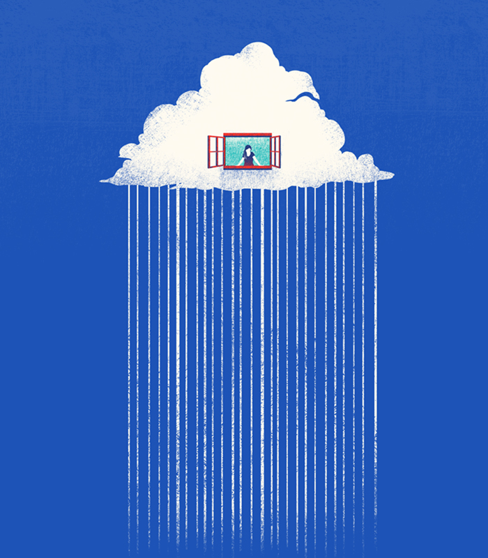 Up in the clouds. Project Coexxist. Illustration: Tang Yau Hoong. All rights reserved. 